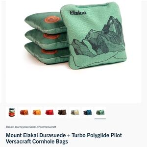 Mount Elakai Travel Durasuede Turbo Polyglide Pilot Versacraft Cornhole Bags